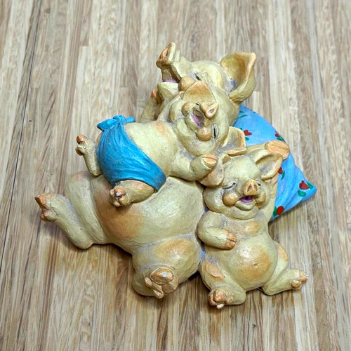 Schweinefamilie figur drei - schweinefamilie,